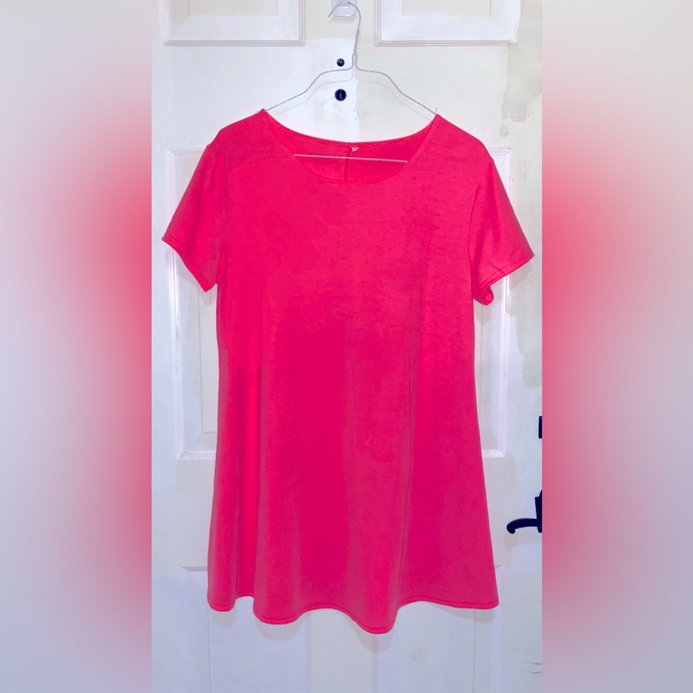 Hot Pink Tshirt Dress
